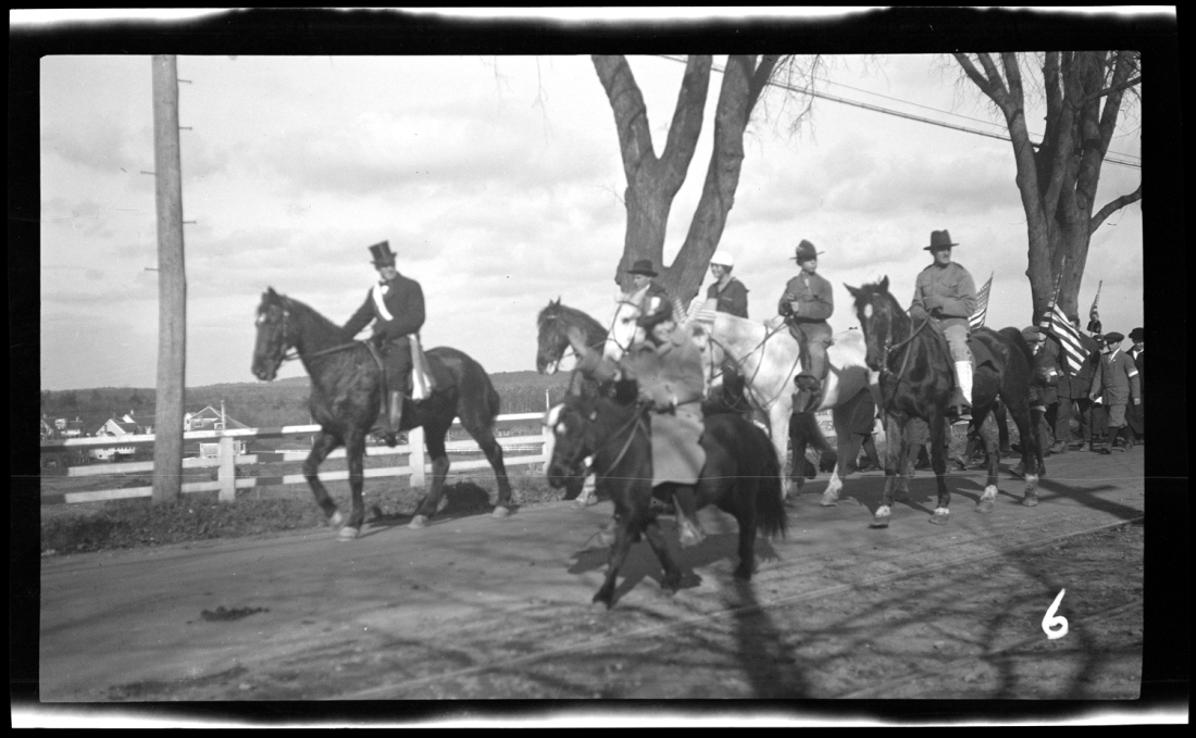 Riders in the Welcome Home parade, October 18, 1919.