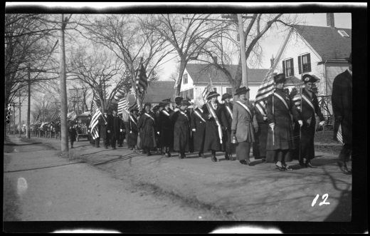 Marchers in the Welcome Home parade, October 18, 1919.